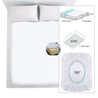 smooth Mattress Protector Fitted Sheet Wateprroof Mattress Cover Anti Mites & Washable  Bed Protector 4