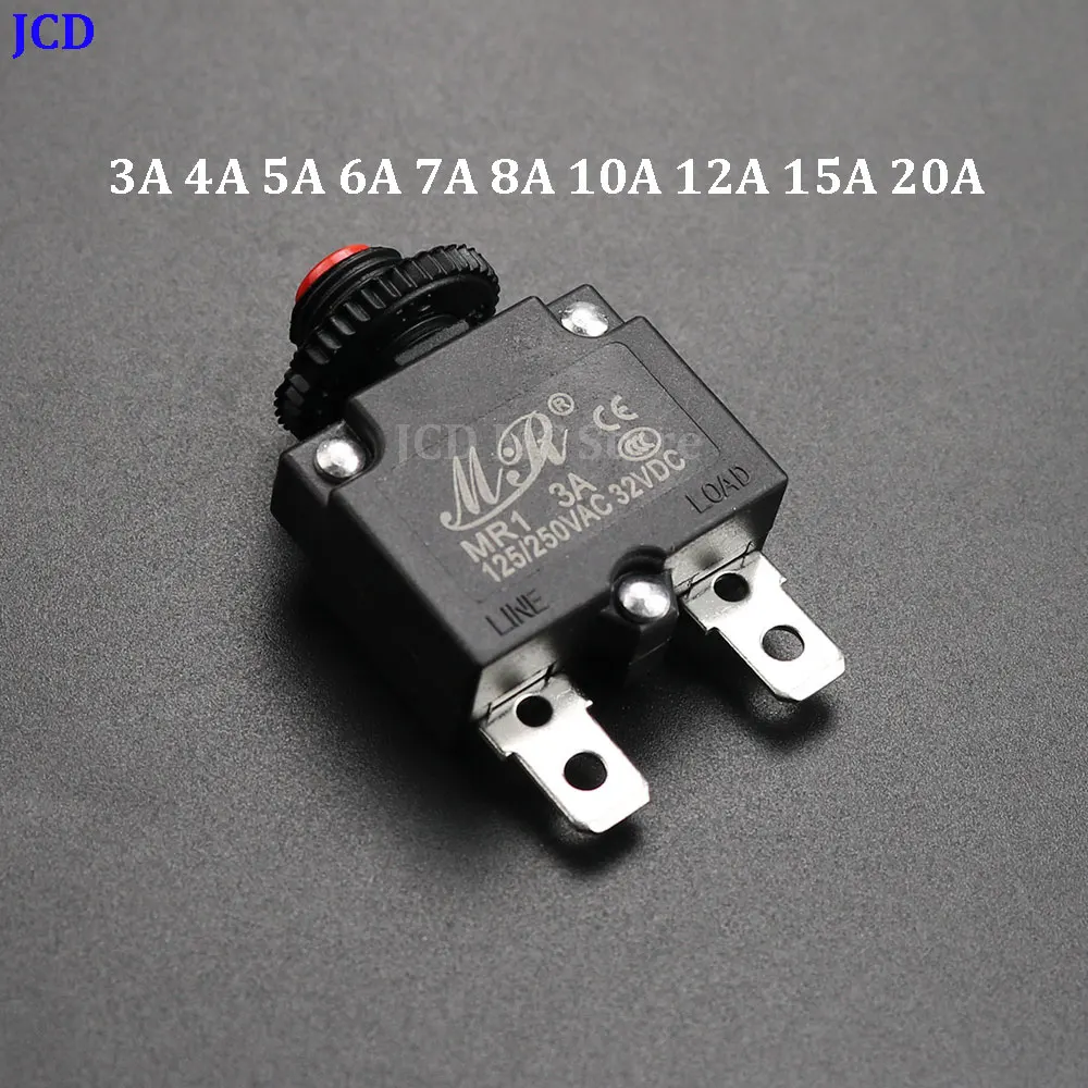 Universal Circuit Breaker Overload Protector Switch Fuse