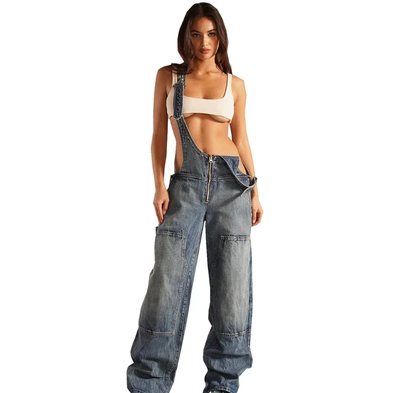 オールインワン・サロペット RONRON OVERALLS DENIM PANTS 4BKS370 RONRON OVERALLS DENIM PANTS 4BKS370
