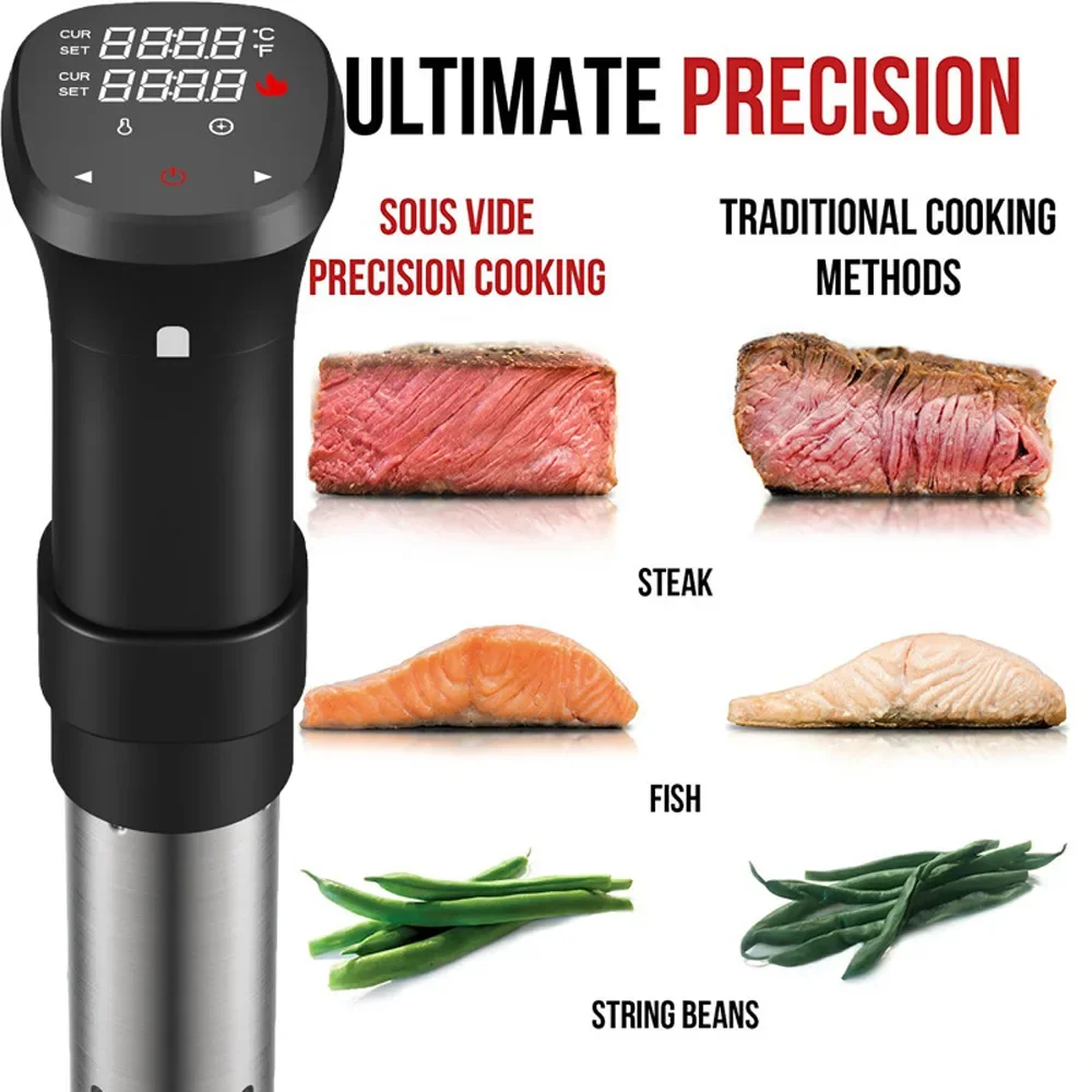 Low Temperature Slow Cooker Beef Steak Machine LCD Cooking Stick 4