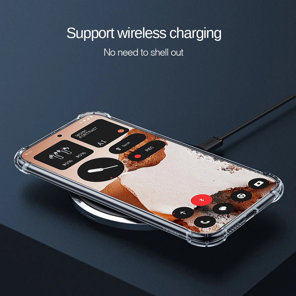 Shockproof Transparent Silicon Armor Case - Clear Protective Phone Cover