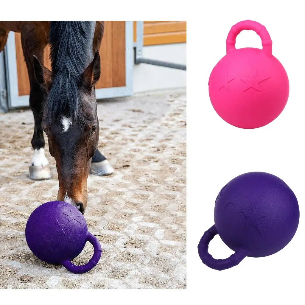 Heavy Duty Horse Chew Ball Rubber Equine Solid Game Ball 25/28cm Play Toys Fruit Scented for Horse Toy Game Ball Pet Joy Fun 5