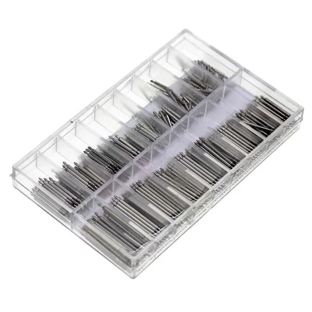 20 Pezzi Orologio Cinturino Perni 13mm Acciaio Molla Barra Perni - Foto 2