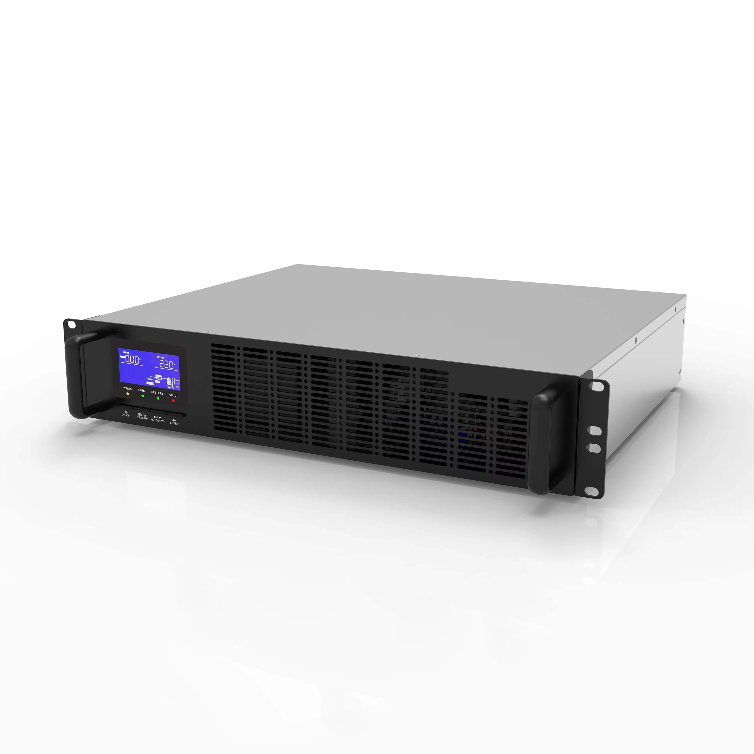 

Монтаж на стойку ups большой емкости 3 кВА/кВт с однофазным или трехфазным