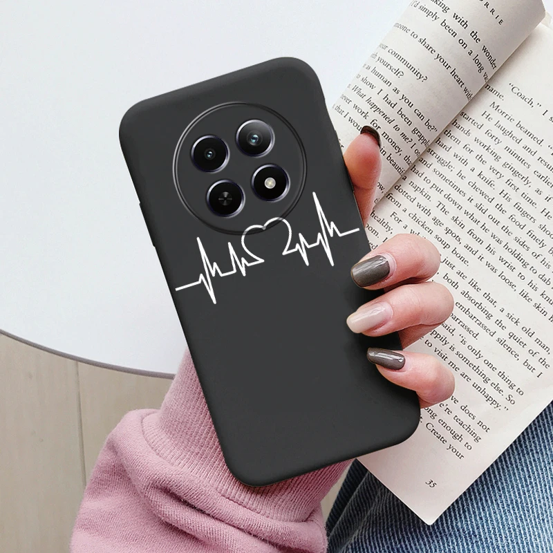 Cute Heart Flower Soft Silicone Matte Protective Back Cover s - Cartoon Design