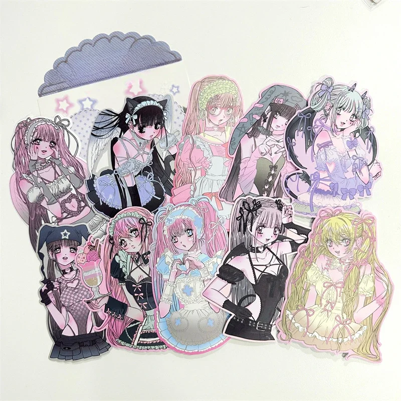 10 ملصقات شخصيات،