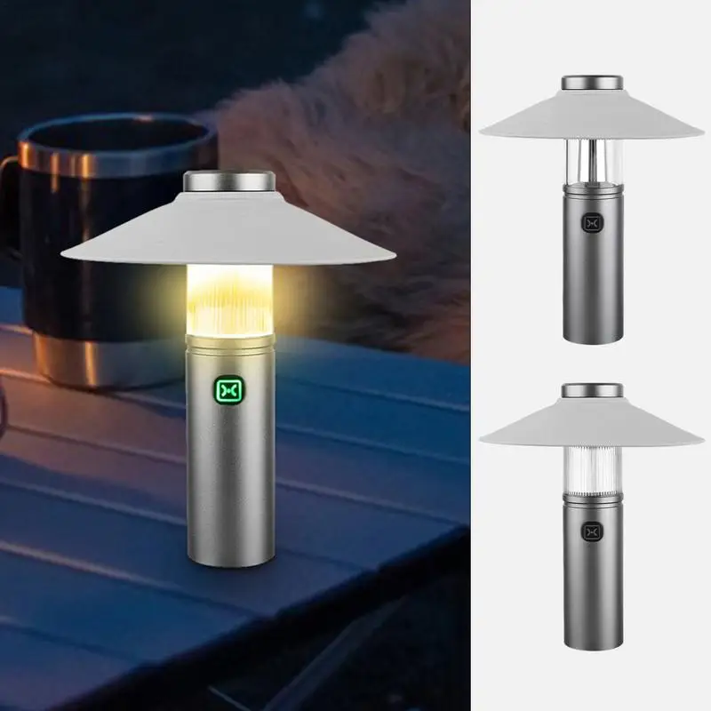 

Фонарик для кемпинга, водонепроницаемый абажур с магнитной присоской, фонарь для кемпинга на открытом воздухе, Настольная атмосферная лампа, перезаряжаемая палатка светильник