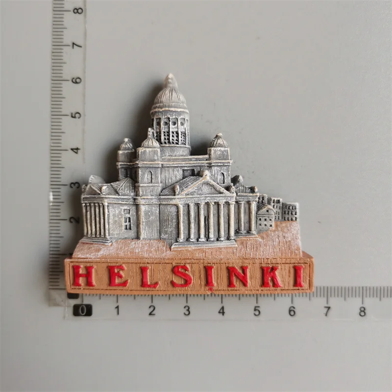 Orlaybar Oulu Finlandia Calamita decorativa 3D frigorifero città viaggio souvenir turistico regali fatti a mano artigianato frigorifero magnete decorazione casa -956