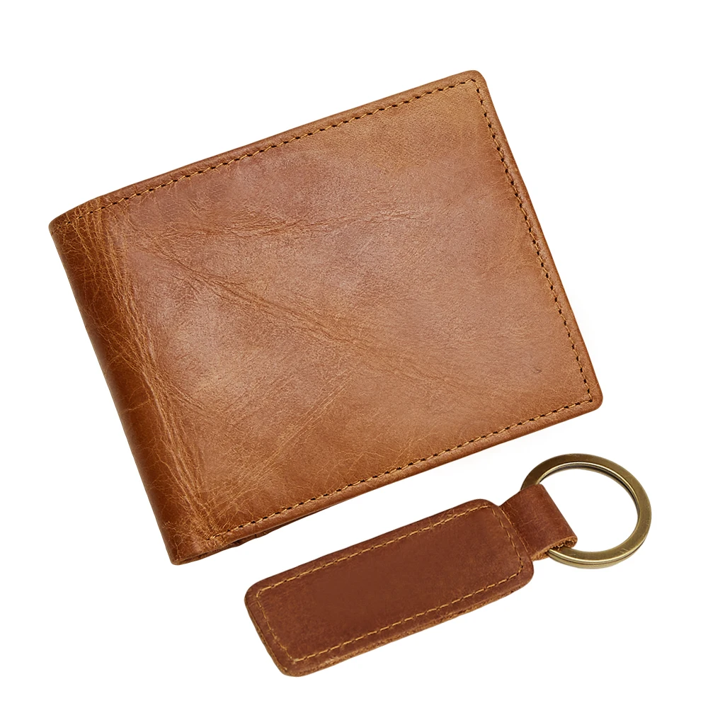 Credit Card Wallet Business Retro Leather Wallet For Men RFID multi slot Fashionable Short Wallet Men Wallet Leather