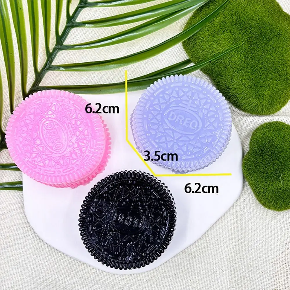 1Pcs Durable New Fidget Biscuit Pinching Toy Stress Relief Big Oreo Squeeze Dessert Toy Super Soft Silicone Stress Relief Toy 6