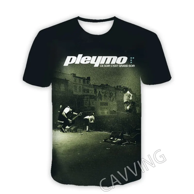 CAVVING 3D Printed Pleymo Band Casual T-shirts Hip Hop T Shirts