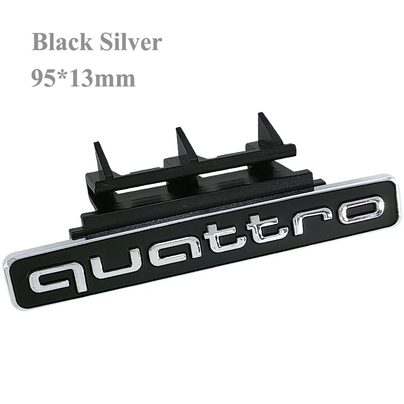 3d ABS Quattro Emblem Front Grill Abzeichen Audi Q5