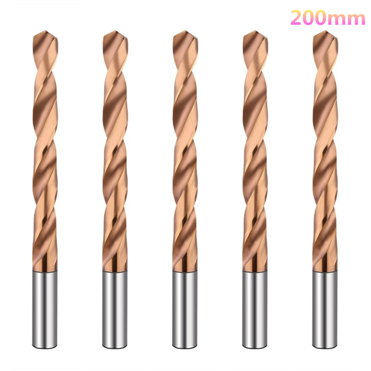 

1 Pc CNC Carbide Drill Length 200mm Stainless Steel Tungsten Steel Coated 60 Degree
