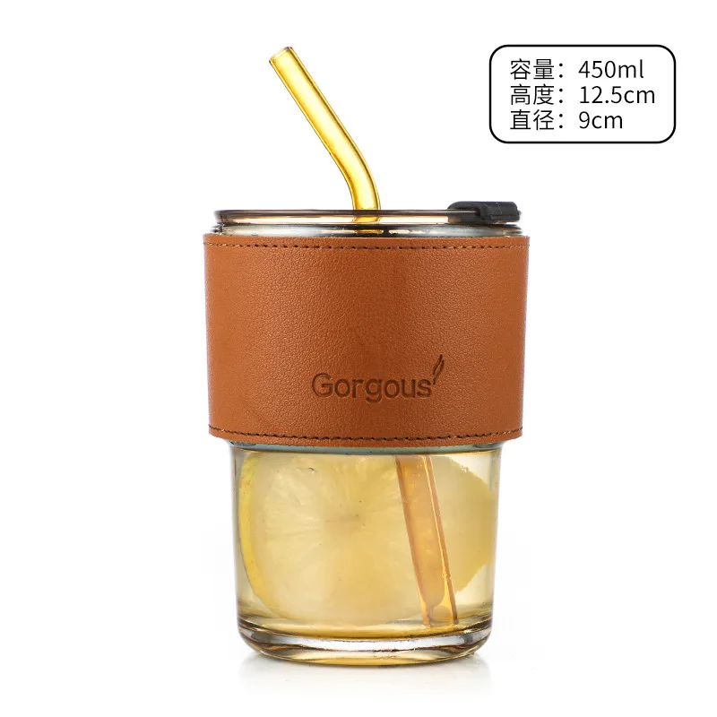 750ML Drinking Cup Bubble Tea Glass Cup With Bamboo Lid Reusable Glass Boba  Smoothie Cup With Stainless Steel Straw Cup ZC206 - AliExpress