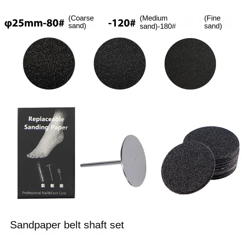 Disc Pads Replaceable Sanding Paper With Disc Foot Calluse Cuticle Callus Remove Tool 50Pcs/Box foot care tool,foot sanding paper