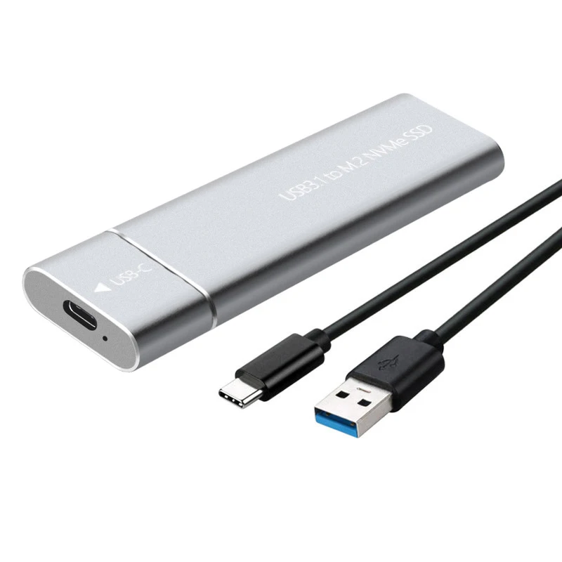 M2 SSD 인클로저 NVMe USB3.1 외장 스토리지 HDD 케이스, PCIe SSD 박스, NGFF SATA SSD 디스크 하드 드라이브, PC 노트북용, 10Gbps