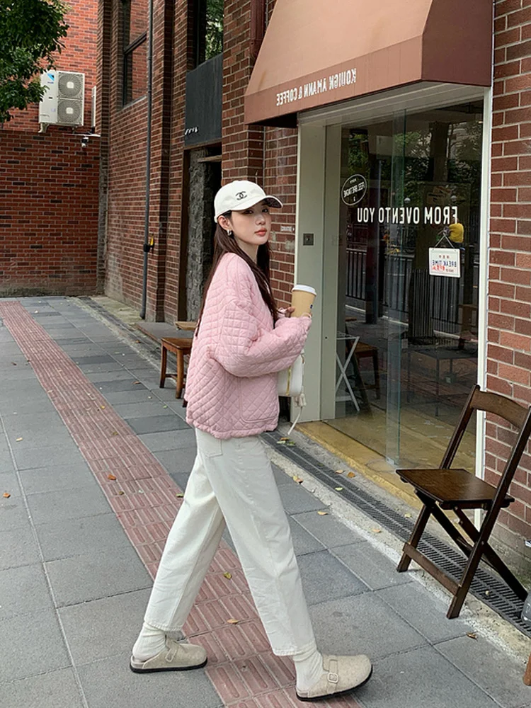 봄철 얇은 데님 임산부 바지 캐주얼 루즈핏 9부 임산부 청바지 배 받침 아우터웨어 임산부용 바지