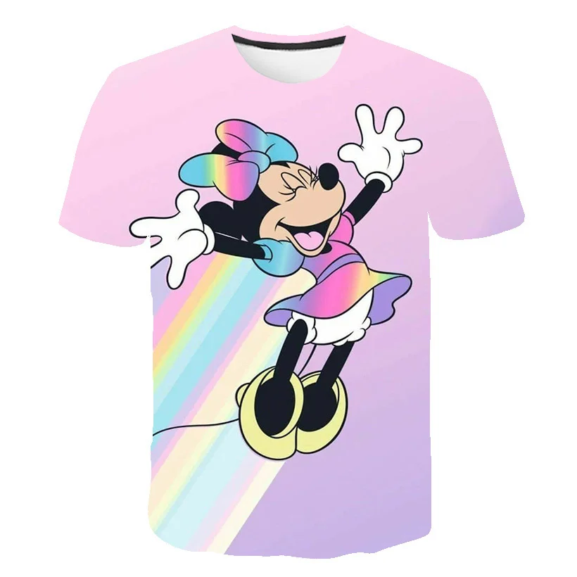 

Mickey Mouse Clothes Baby Kids Sport Clothing Summer Disney Series Printed Cartoon Costumes Baby Girls Short Sleeves Tops Tees
