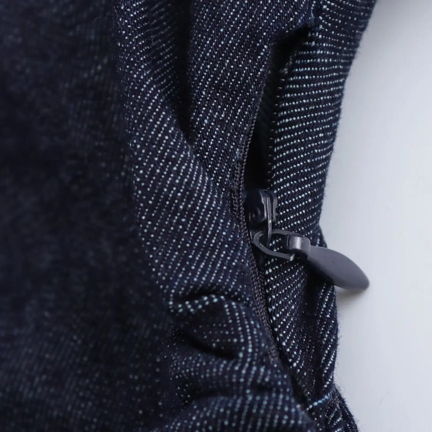 ETJ 2025 traf Spring New 1975 series denim MIDI dress with lapel side zipper fashion wrinkle waist slim elegant dress 5