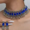 Handmade Arab Ethnic Style Cross-Border Vintage Jewelry Set Necklace Traditional Cultural Accessories for Women