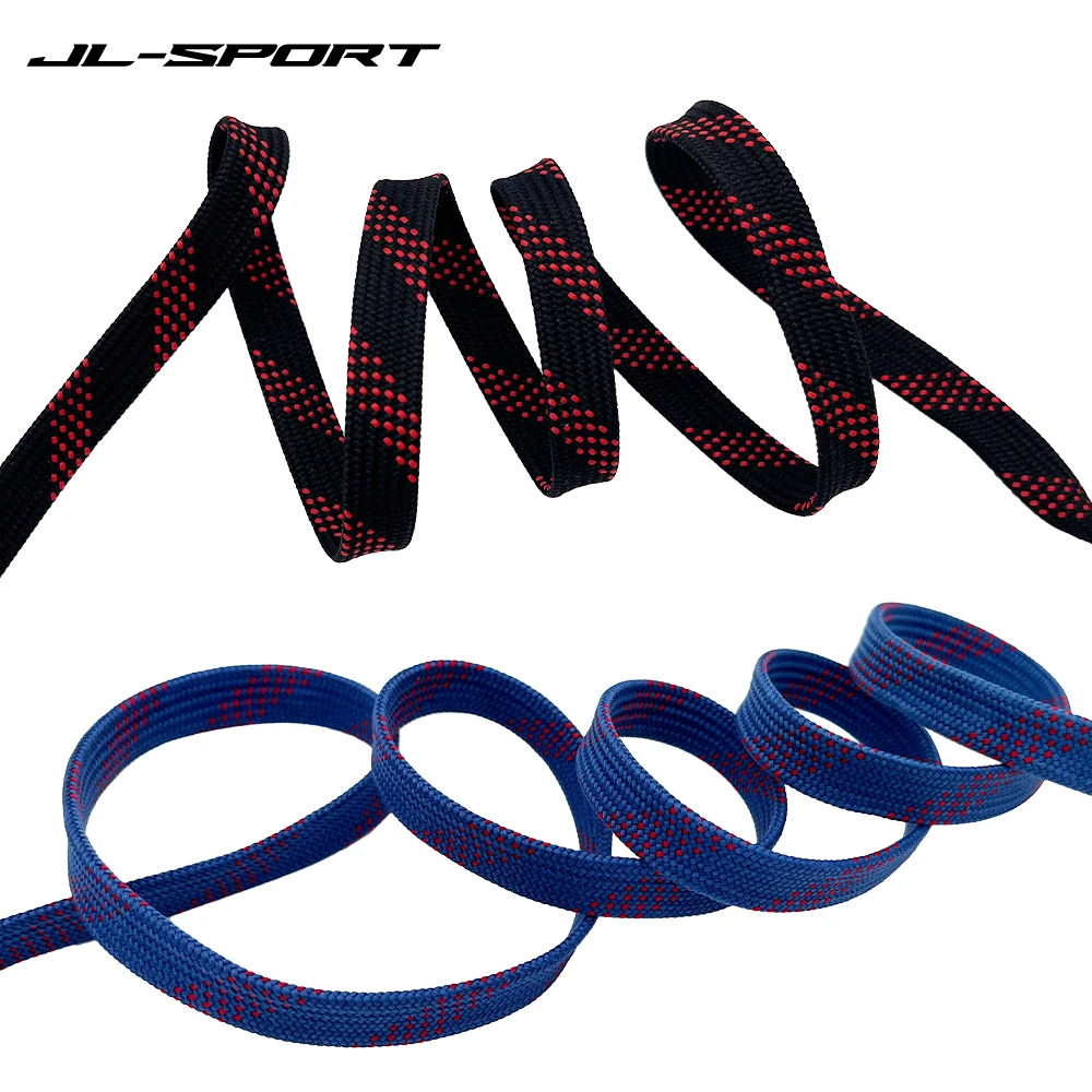 Ice Hockey Skate Laces Reinforced Waxed Tip Hockey Accessorie Dual Layer Braid 84-120in For Ice Skates Shoe Sports Parts hockey skate laces