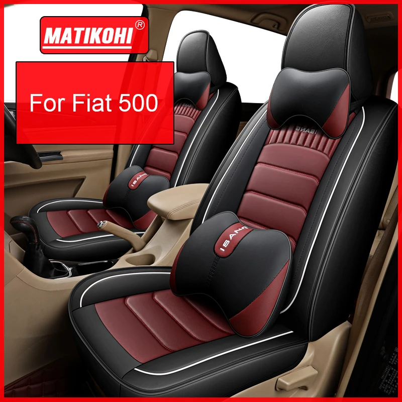 MATIKOHI Car Seat Cover For Fiat 500 500L 500X Auto Accessories