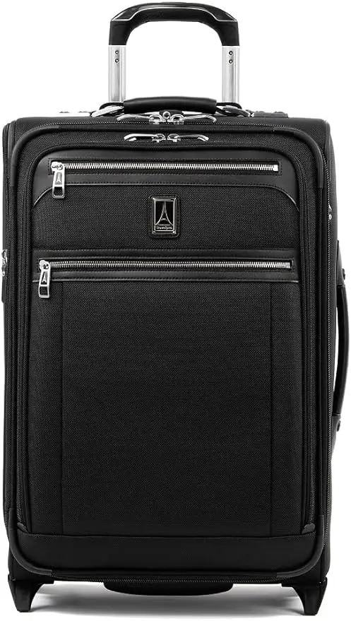 

Travelpro Platinum Elite Softside Expandable Carry on Luggage, 2 Wheel Upright Suitcase, USB Port