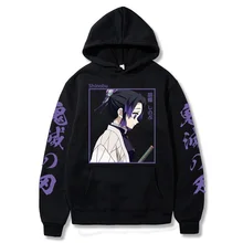 

2022 Anime Demon Slayer Hoodie Men and Women Kimetsu No Yaiba Hoodies Sweatshirts Shinobu Kocho Hoodie Clothes Basic Clothes