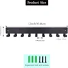 simple Metal key holder home wall hooks organizer door entryway hallway kitchen wall bedroom decor rack with 9 hook 2