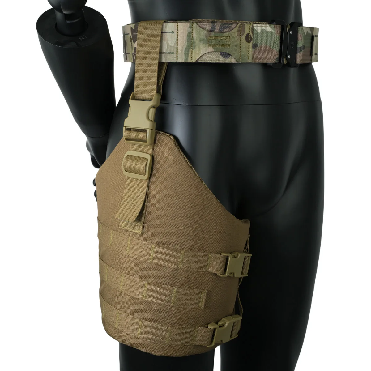 Taktische Gürtel Drop Leg Plattform Molle Oberschenkel Panel Hängen Bord Montage Platte Jagd – Detail 15