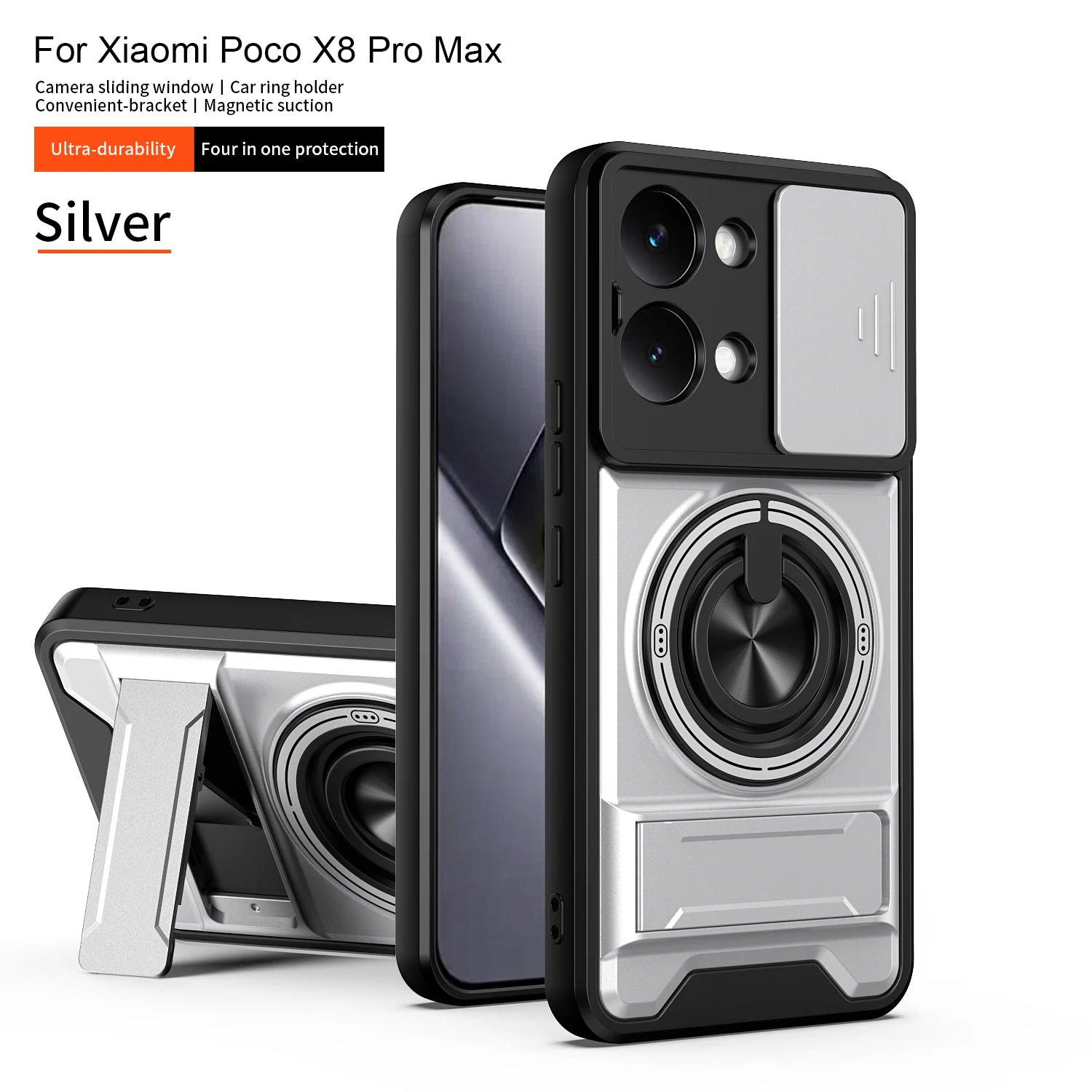 Shockproof Slide Lens Armor Cover Case