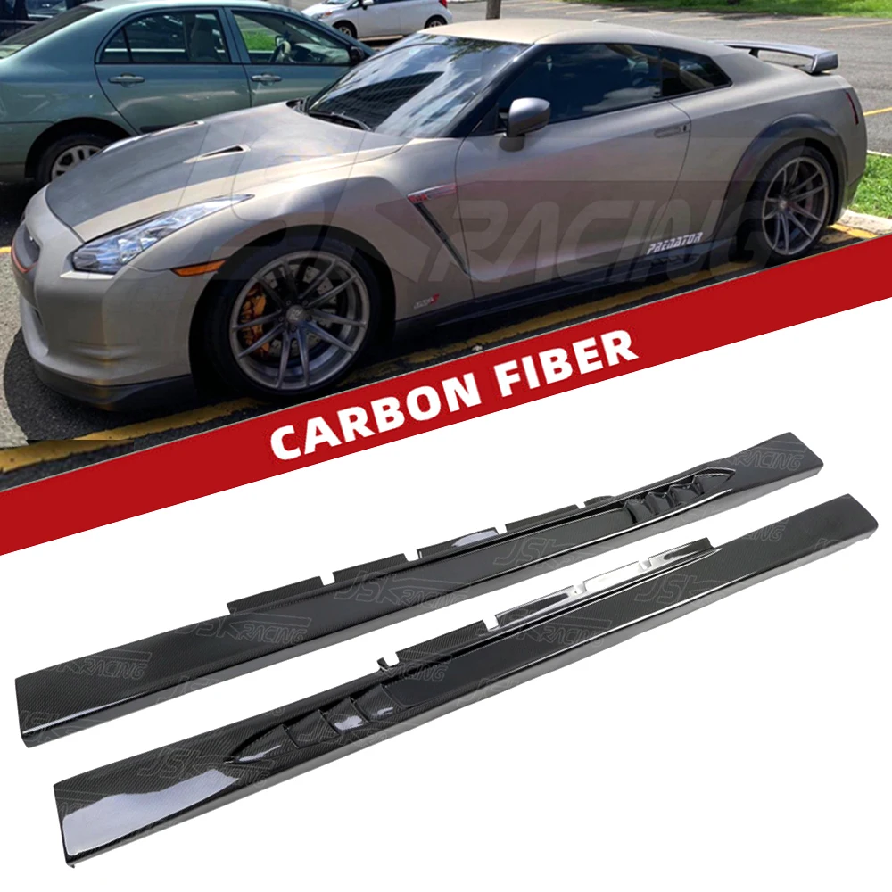 

For Nissan R35 Gtr 2008-2016 W Style Carbon Fiber Side Skirts