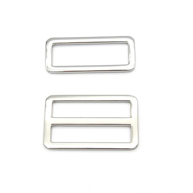 

1 1/2 inch (inner diameter) Silver Gold alloying strap adjuster rectangle sliders 50pcs 3mm thickness