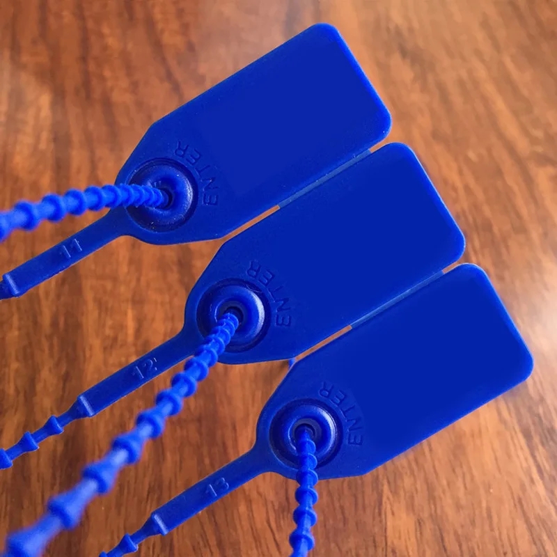 

100 Pcs 25cm Plastic Tag Off Security Seals Zip Tie Decor Tags Pull Ties Secure Anti-Tamper Seals For Sacks