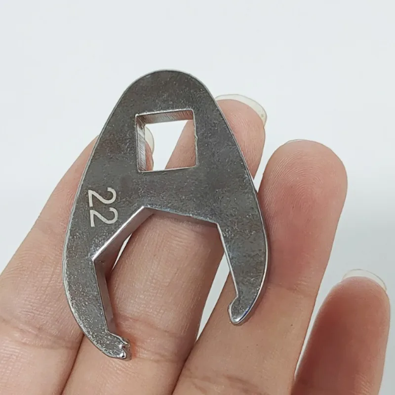 3/8Inch Drive Crowfoot Horn Wrench 10 To 22mm Metric Foot Open End Spanner for Torque Bullhorn Wrenches Keys Set 9/11 Pcs