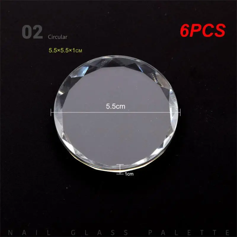 

6 шт., прозрачная Палитра с полками для демонстрации дизайна ногтей