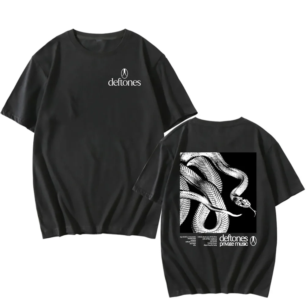 Deftones Logo Snake Tee Private Music Album Printing T-shirt