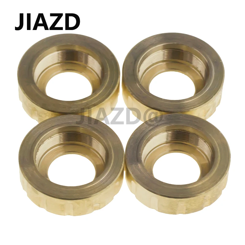 

2 pcs Metal Brass Rear Axle Steering Knuckles Blocks Counterweight Cover for Kyosho Jimny 1/18 RC Crawler Car Upgrade Parts