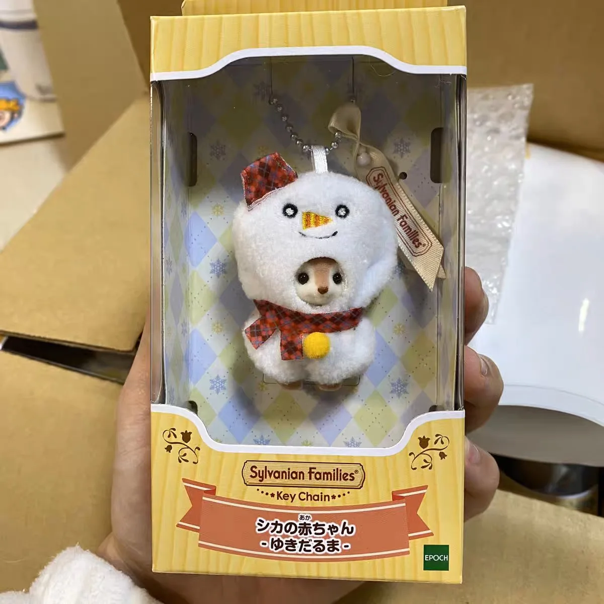 Echte Sylvanian Families Erdbeere Kaninchen Schnee Hirsch Apfel Schafe Anhänger Banane Husky Siegel Puppe Anime Puppen Für Mädchen Spielzeug Spielzeug – Detail 4