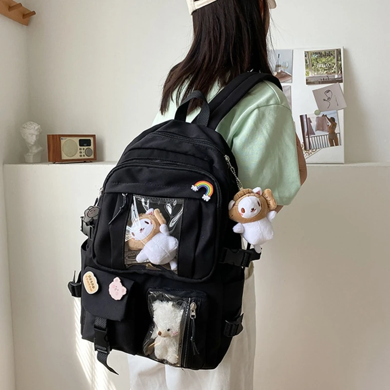 Kawaii Cute Black Backpacks Kitty Backpack For Cute Children