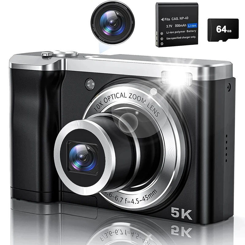 5K コンパクトデジタルカメラ 10倍光学ズーム 光学 ズーム カメラ 5K | Kentfaith - K&F Concept