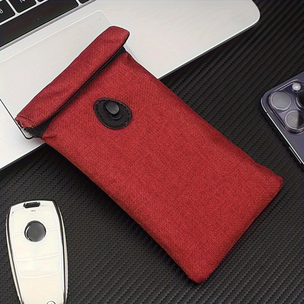 Signal Blocking Faraday Bag Mobile Phone Anti Theft Shielding RFID Car Key FOB Protection Storage Case
