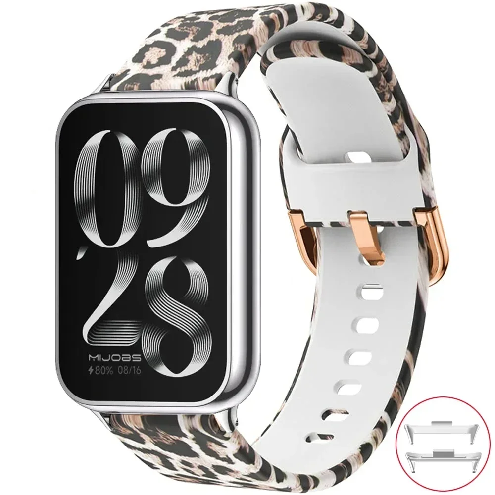 Silicone Smartwatch Replacement Wristband with Modern Print Design