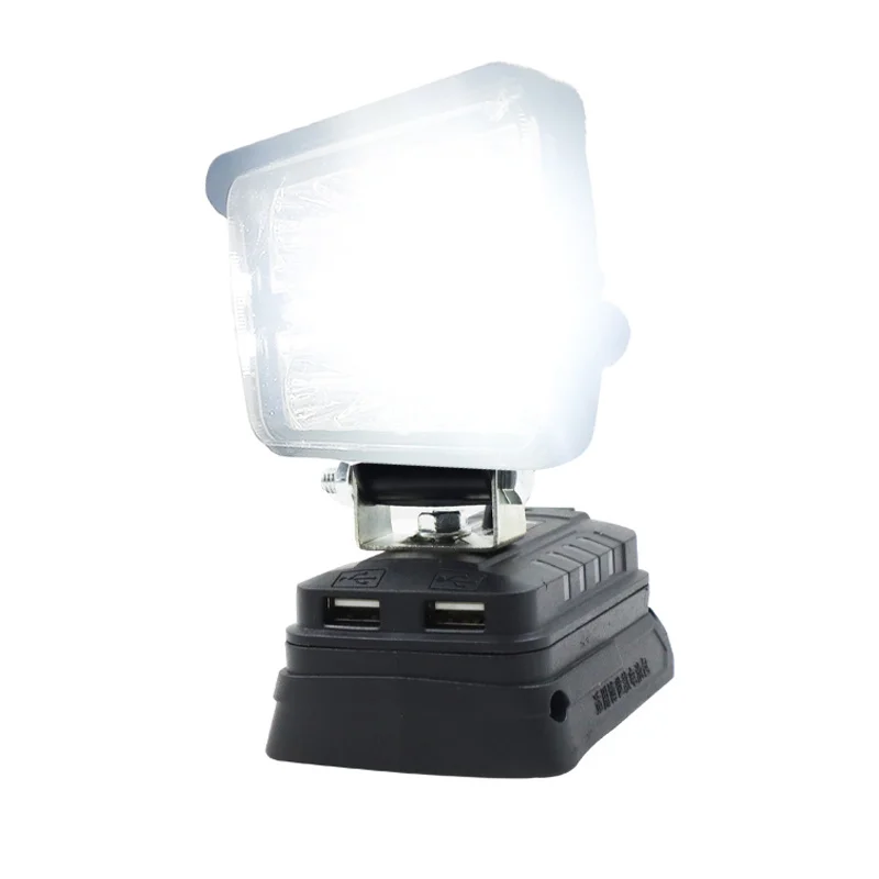 Car LED Work Lights Flashlights Electric Torch Spotlight USB Power For Bosch 18V Li-ion Battery BAT609 BAT618 2