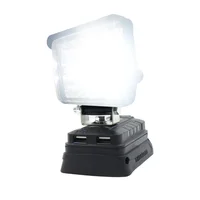 Car LED Work Lights Flashlights Electric Torch Spotlight USB Power For Bosch 18V Li-ion Battery BAT609 BAT618 2