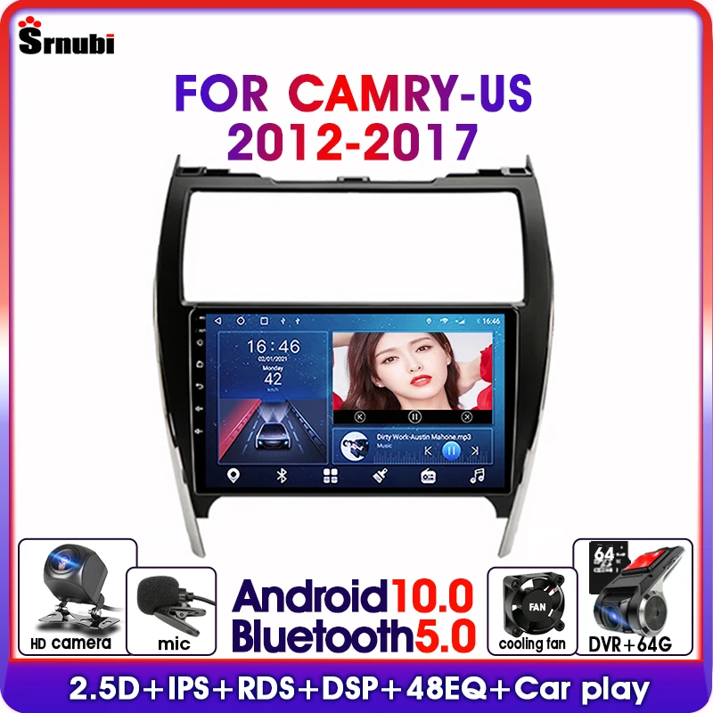 2 Din мультимедийный плеер на Android 10 0 с GPS-навигацией автомобильное радио для Toyota Camry