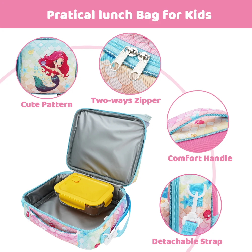 Cartoon School Lunch Bag for Children Outdoor Camping BBQ Large Insulated Cooler Bag Food Drink Thermal Picnic Bag