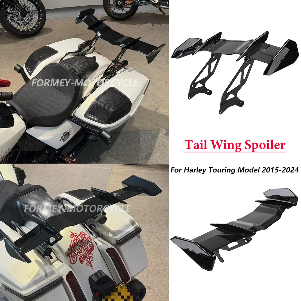Harley Touring Model CVO Road Glide Street Glide Motorcycle Accessories Rear Tail Wing Spoiler Air Wing Detachable Kit