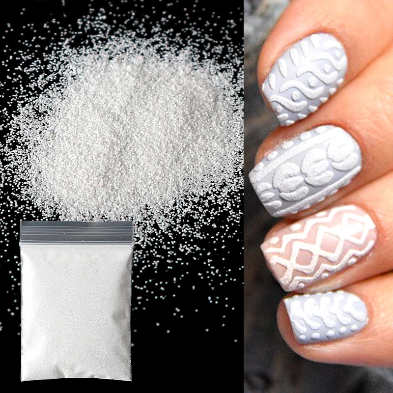 Nail Glitter 10g/bag Shining Sugar Colorful Powder Candy Coat Effect White Black Pigment Dust Nails Art Decorations DIY Supplies