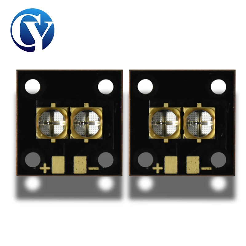 Printer UV LED Module 20W Curing 365nm 385nm Light Quartz Lens Lamp Beads